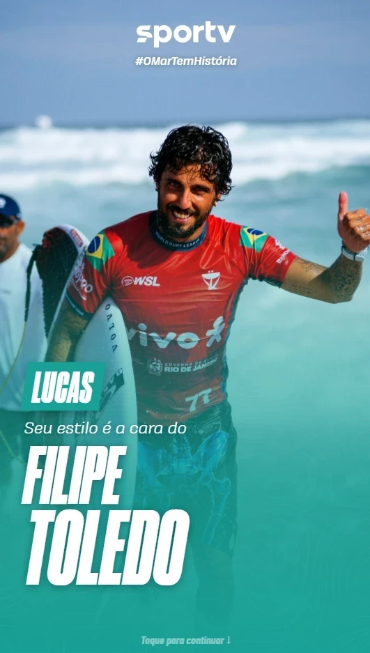 Resultado do quiz com o atleta correspondente ao estilo