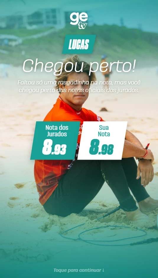 Comparacao entre a nota do usuario e a dos jurados